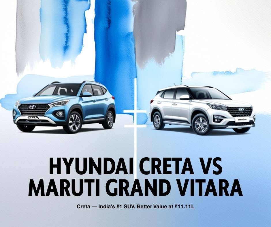 Hyundai Creta vs Maruti Grand Vitara — Nizamabad 2026