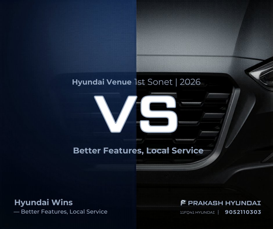 Hyundai Venue vs Kia Sonet Nizamabad 2026 — Which is Better?